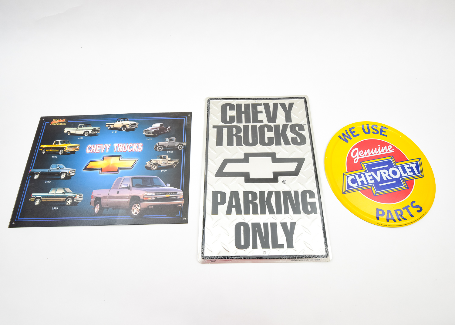Set of Chevrolet Advertising Signs