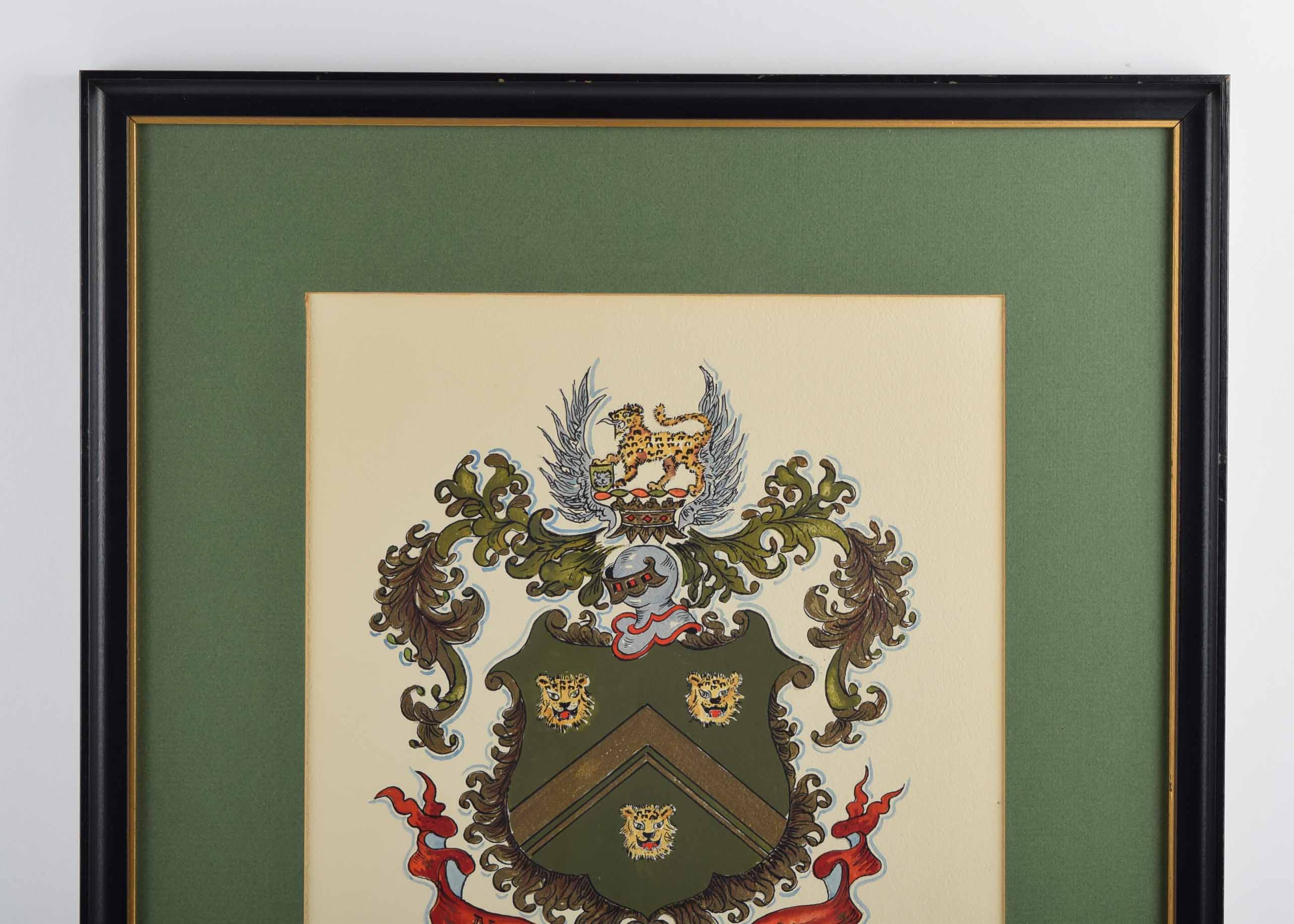 Framed McCurdy Family Crest