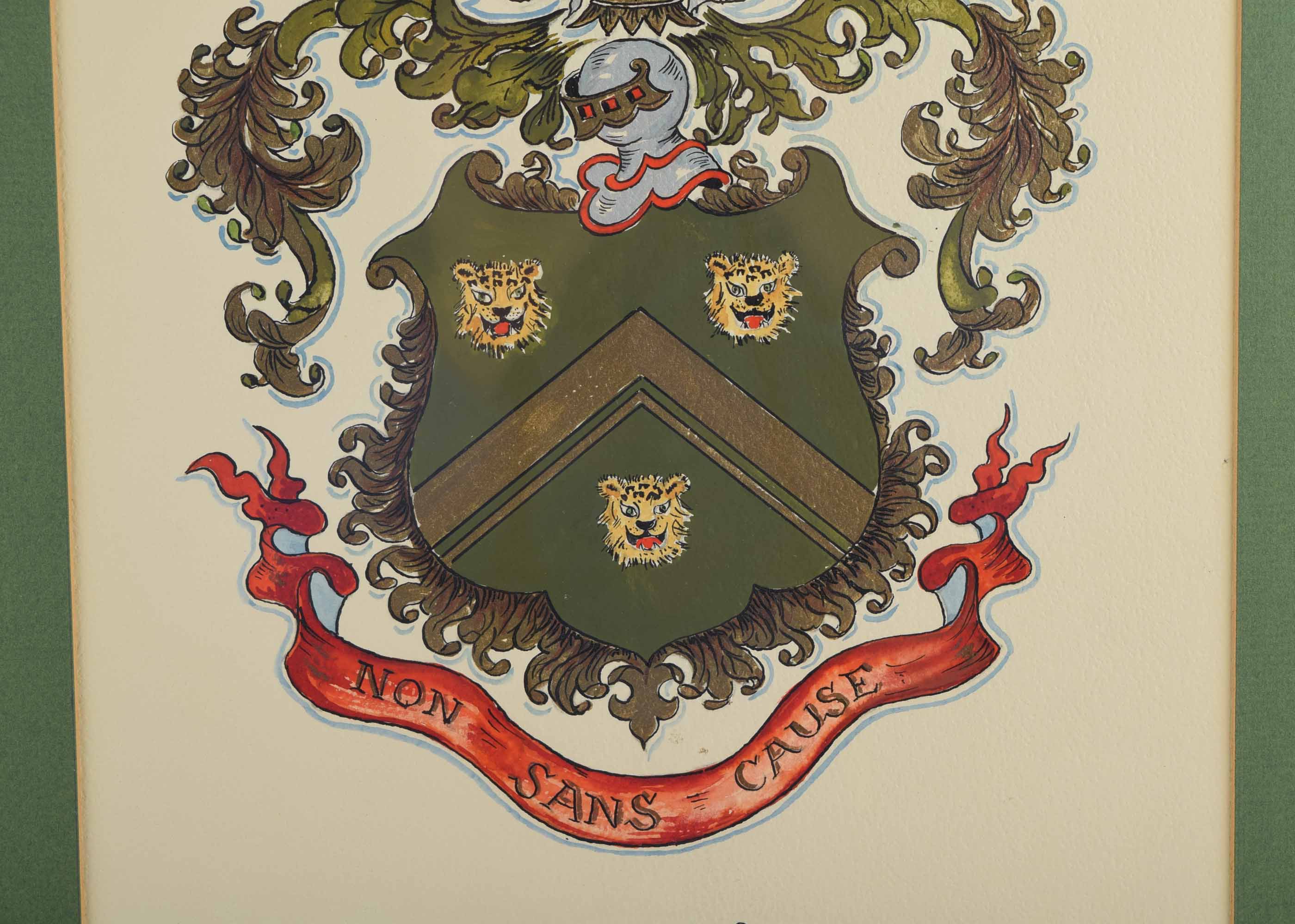 Framed McCurdy Family Crest