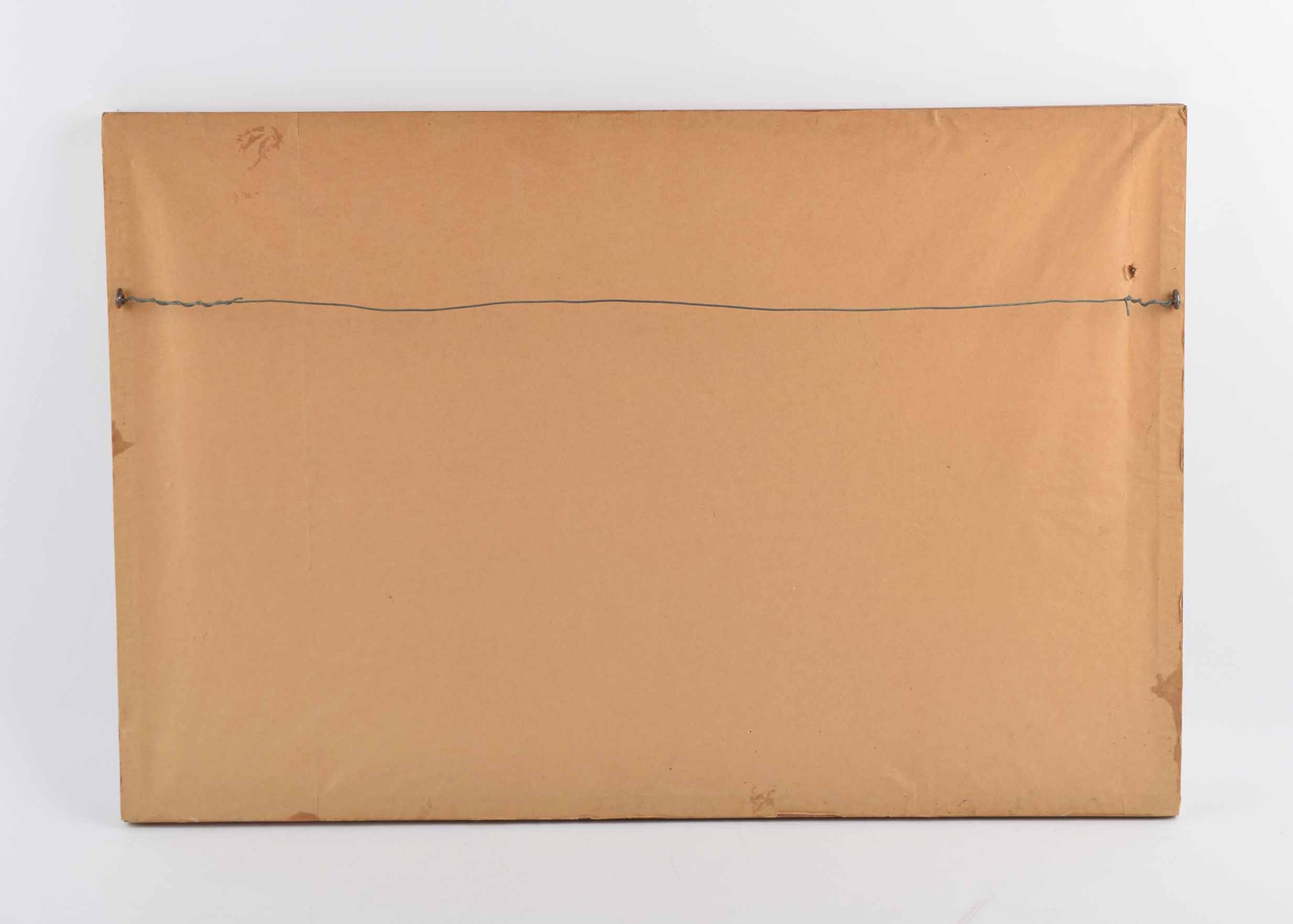 Watercolor of a Green Tree and Coral Flora