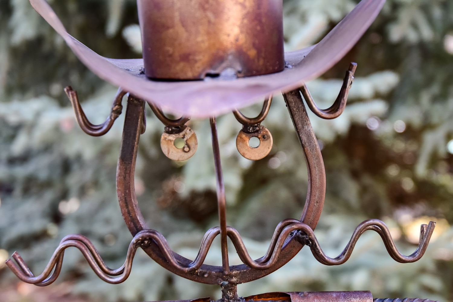 Found Object Cowboy Sheriff Lawn Sculpture