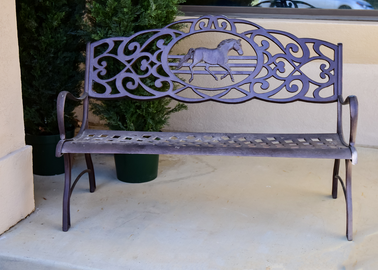 Cast Iron Patio Garden Bench