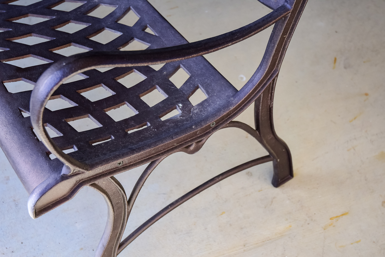 Cast Iron Patio Garden Bench