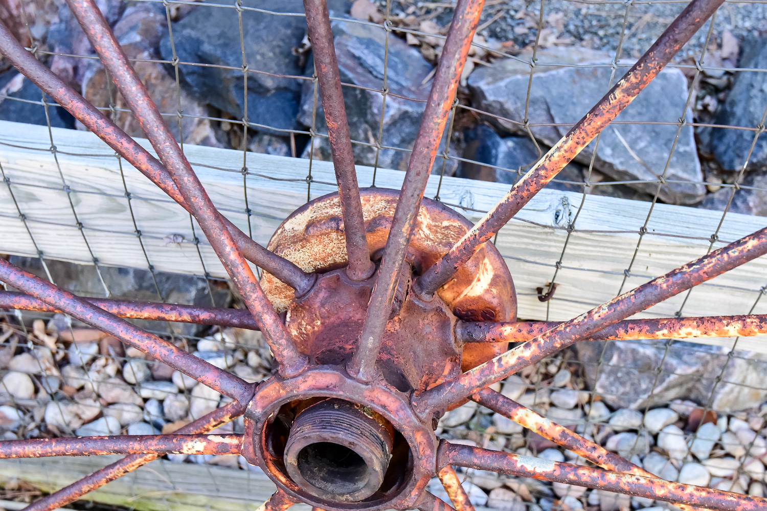 Vintage Yard Cart and Wheel