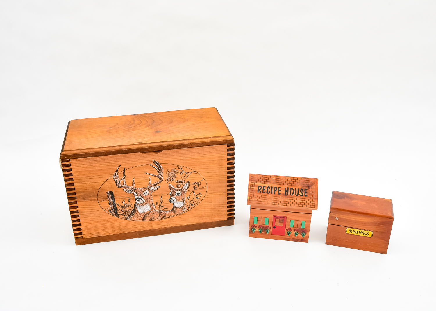 Wooden Recipe Boxes