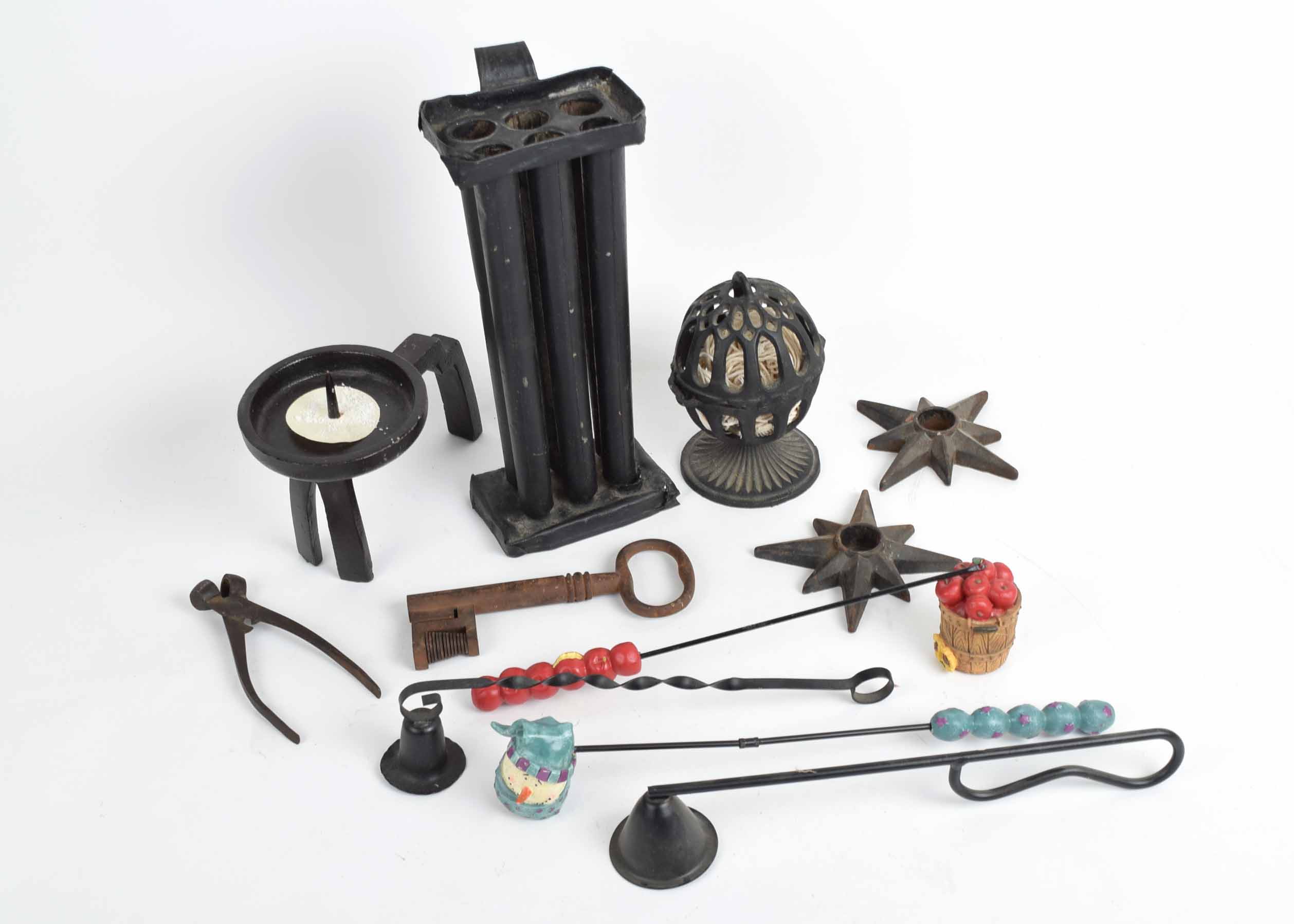 Vintage Metal Candlemaking Tool Assortment