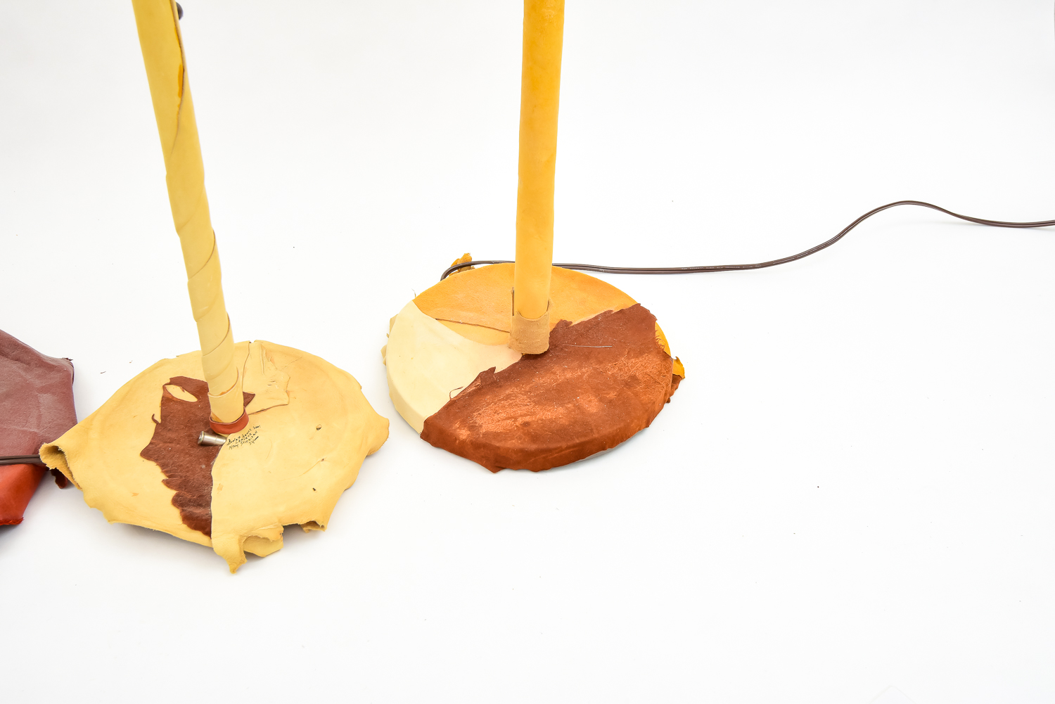 Grouping of Cowhide Lamps Including Nan Sheridan