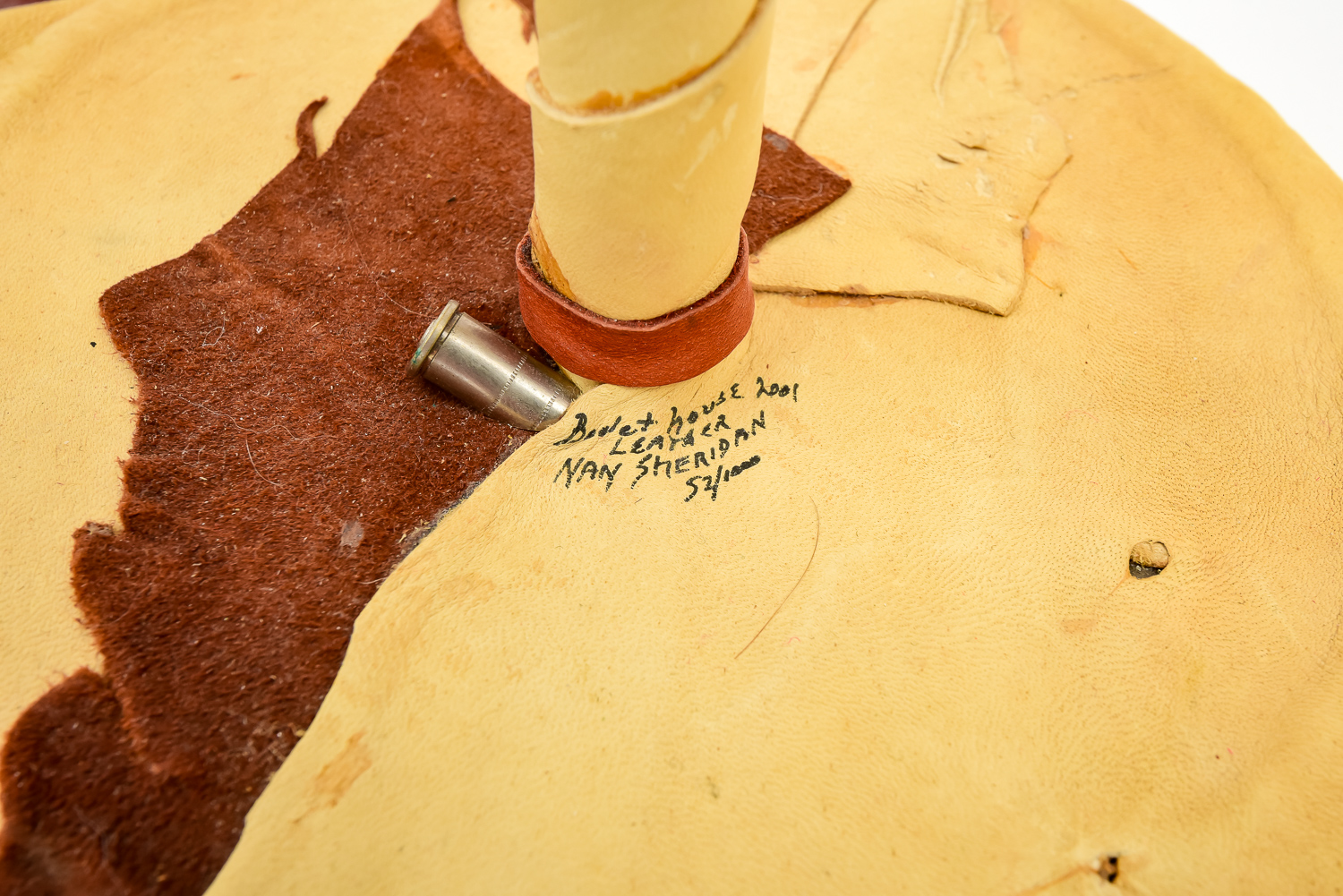 Grouping of Cowhide Lamps Including Nan Sheridan