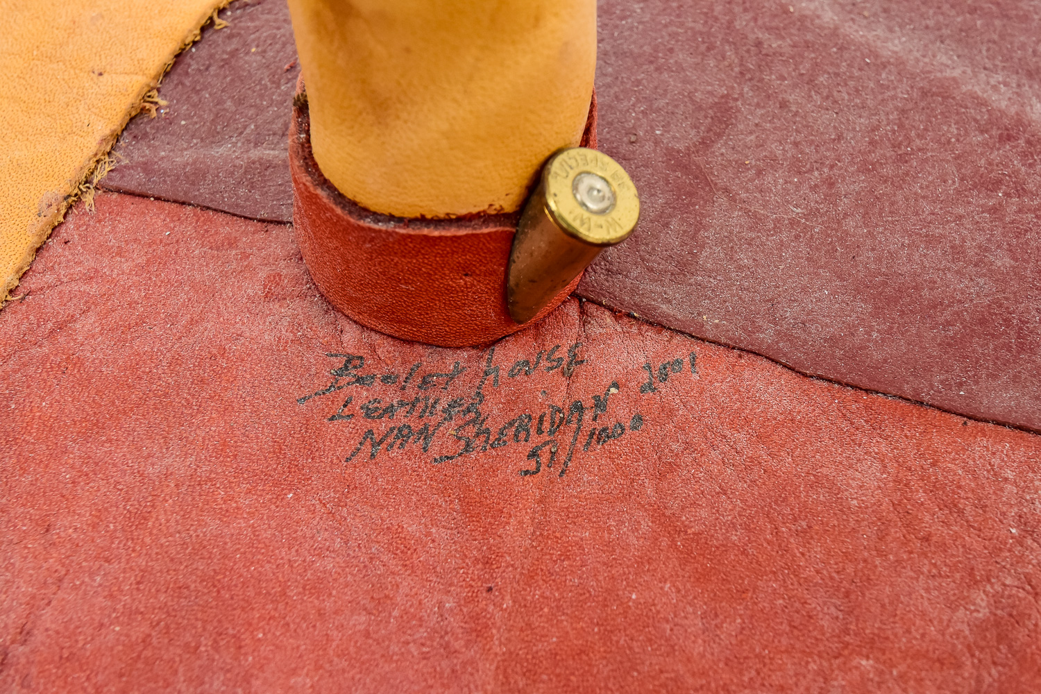 Grouping of Cowhide Lamps Including Nan Sheridan