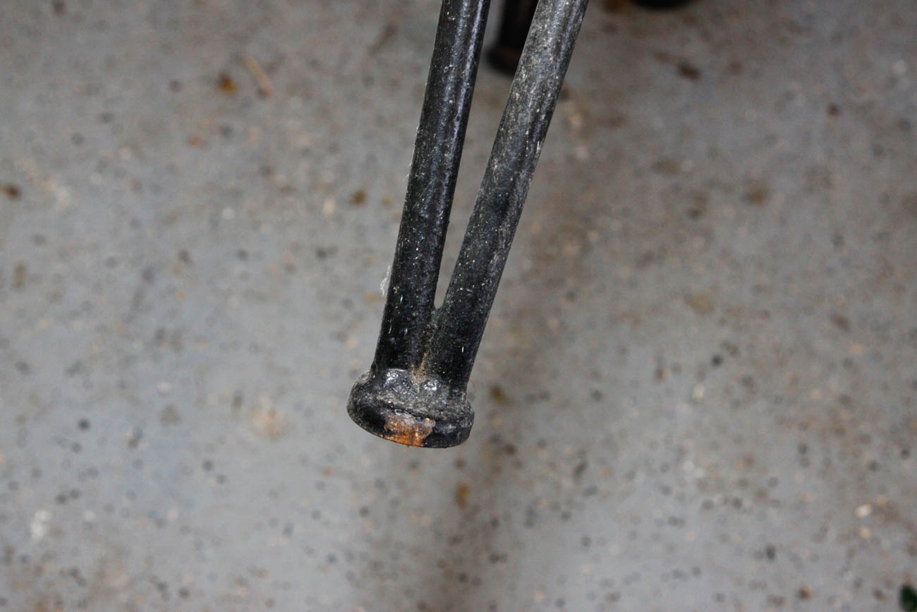 Hickory Wood Hairpin Leg Table