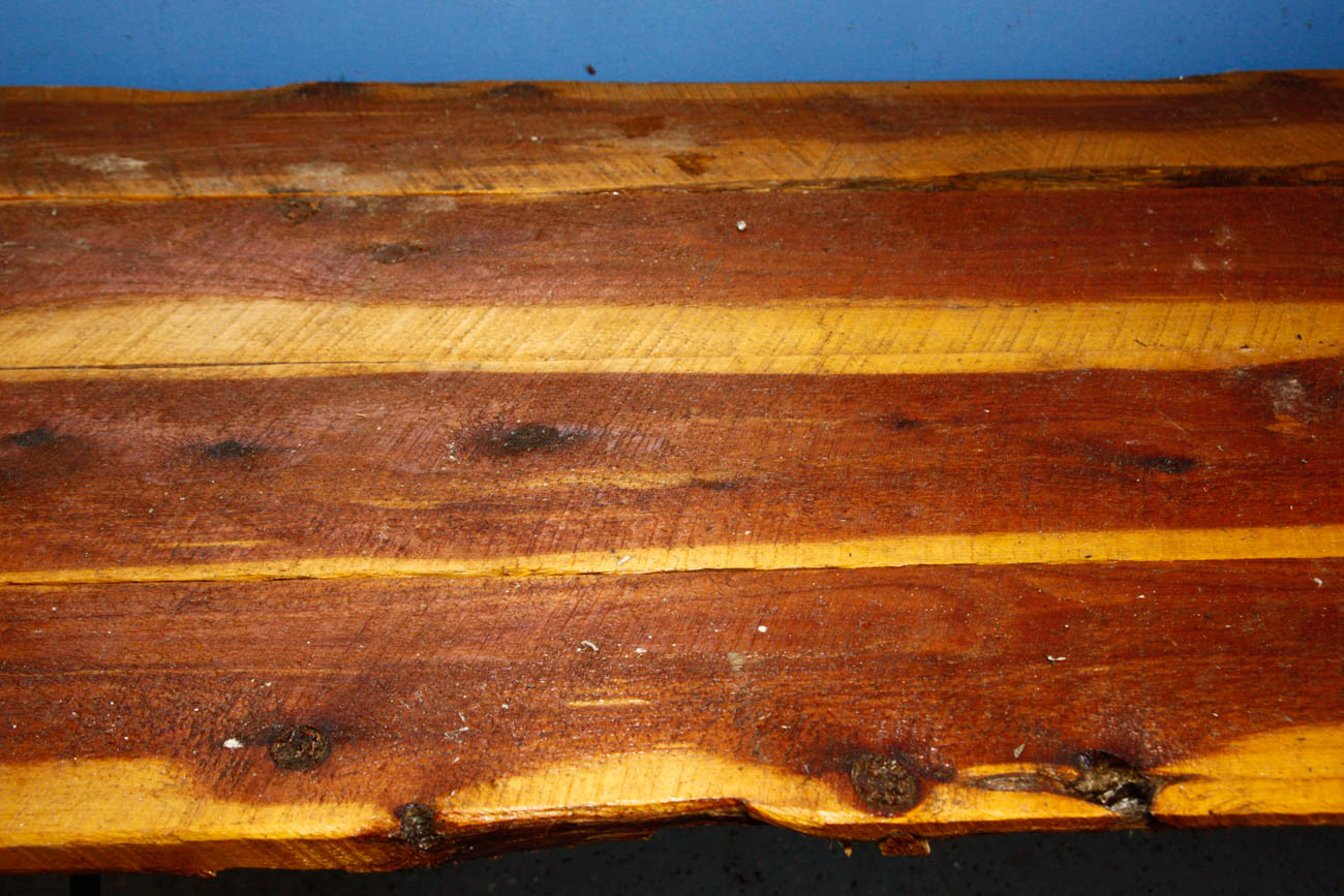 Hickory Wood Hairpin Leg Table