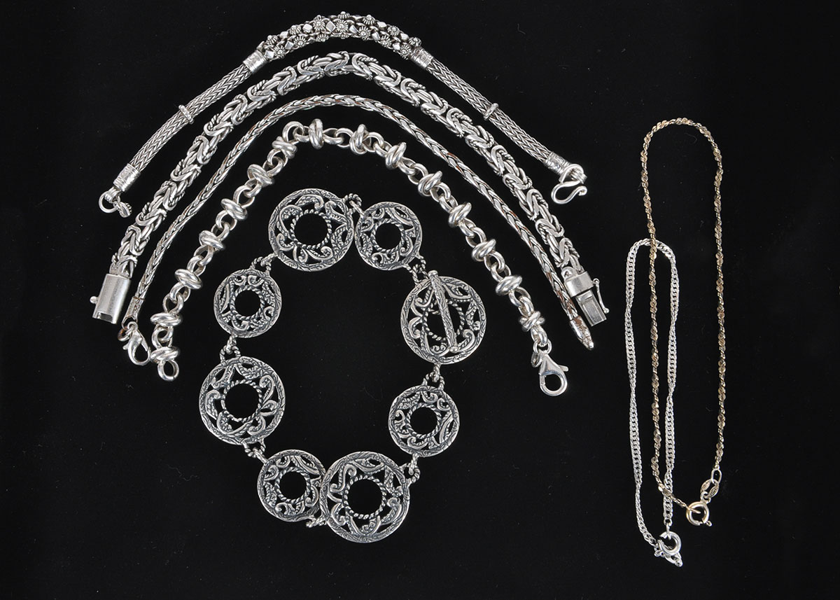 Collection of Sterling Silver Bracelets
