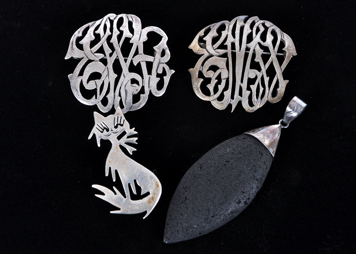 Collection of Sterling Pendants and Brooches