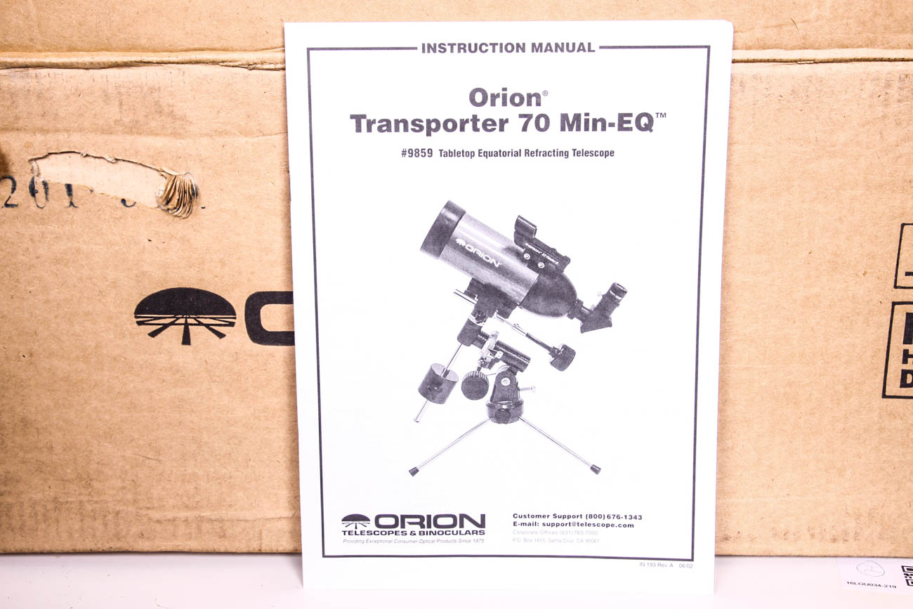 Orion Tabletop Equartorial Refracting Telescope