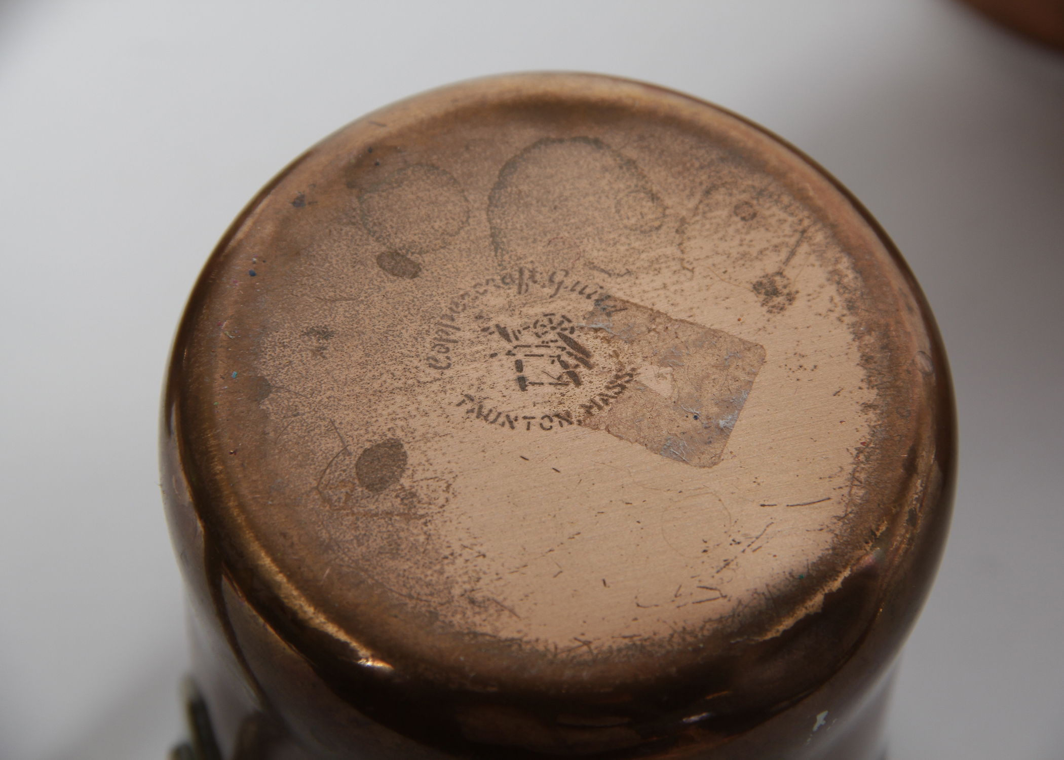 Collection of Twelve West Bend, Coppercaft and Gregorian Copper Mugs