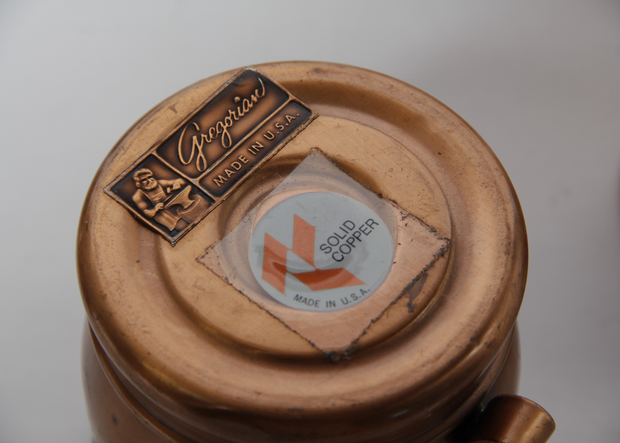 Collection of Twelve West Bend, Coppercaft and Gregorian Copper Mugs