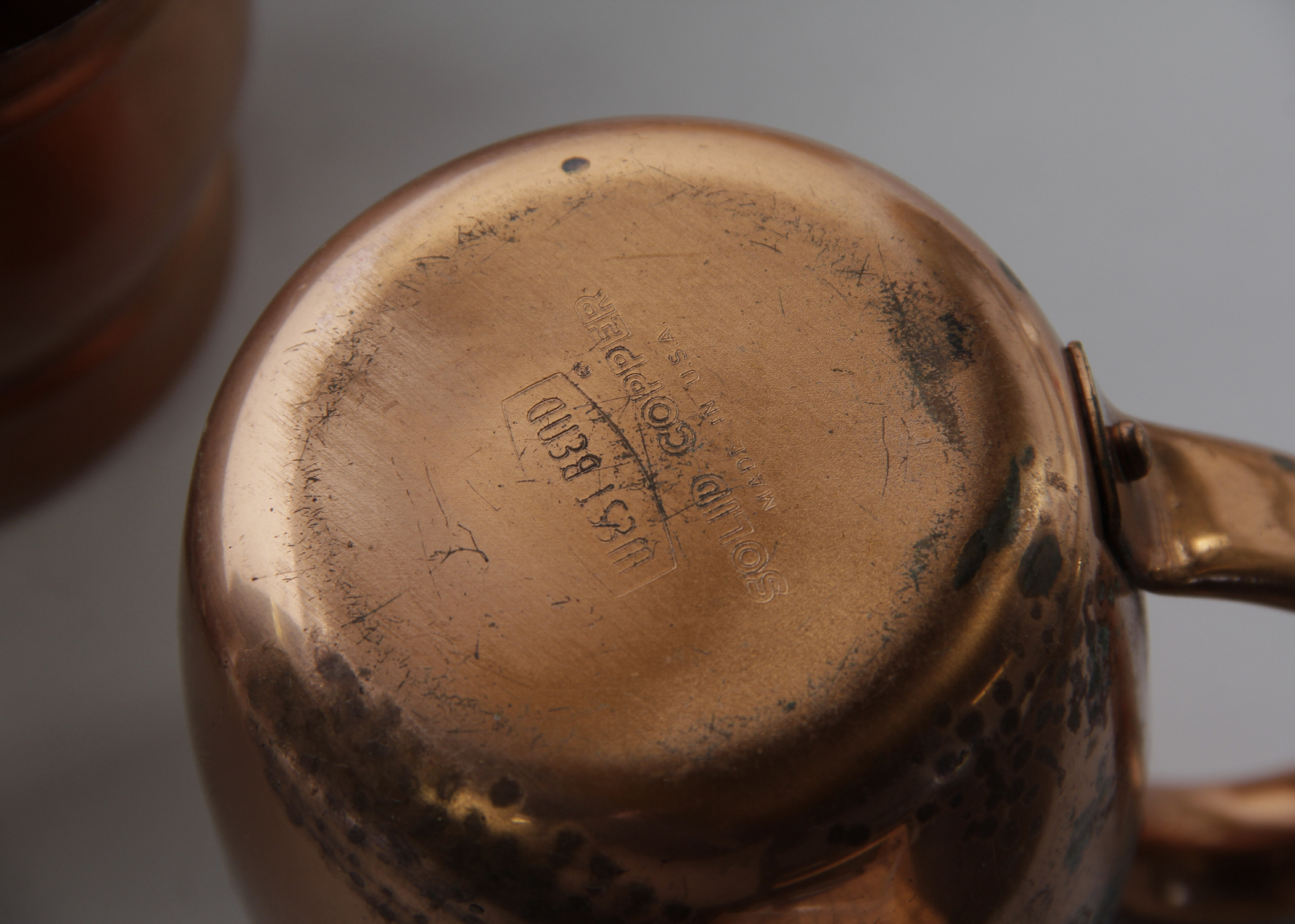 Collection of Twelve West Bend, Coppercaft and Gregorian Copper Mugs