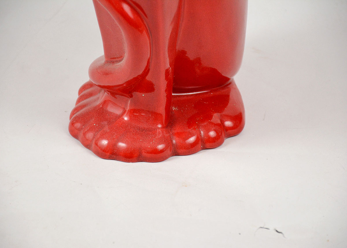 Royal Haeger Red Ceramic Cat