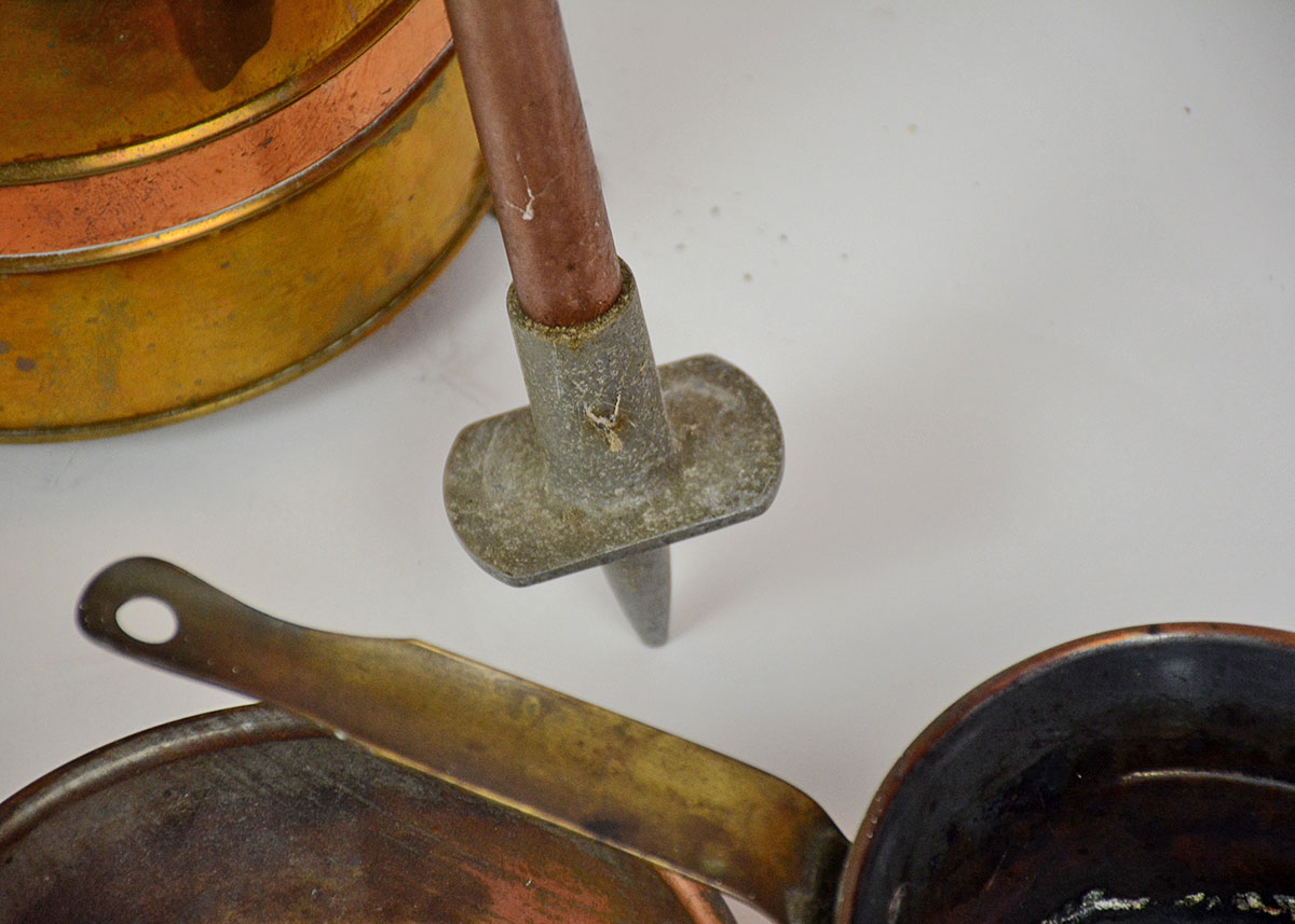 Collection of Copper and Copper Plate Home Decor