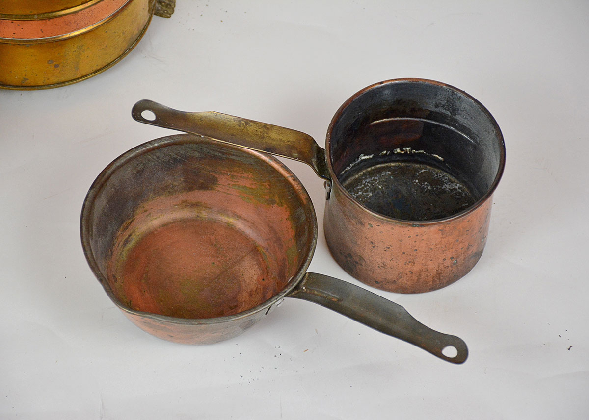 Collection of Copper and Copper Plate Home Decor