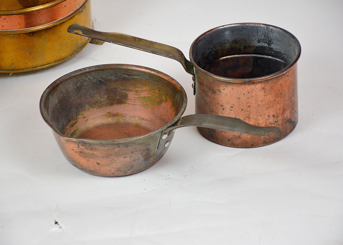 Collection of Copper and Copper Plate Home Decor