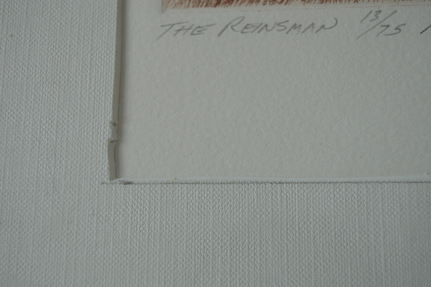 Original Signed Cowboy Etching