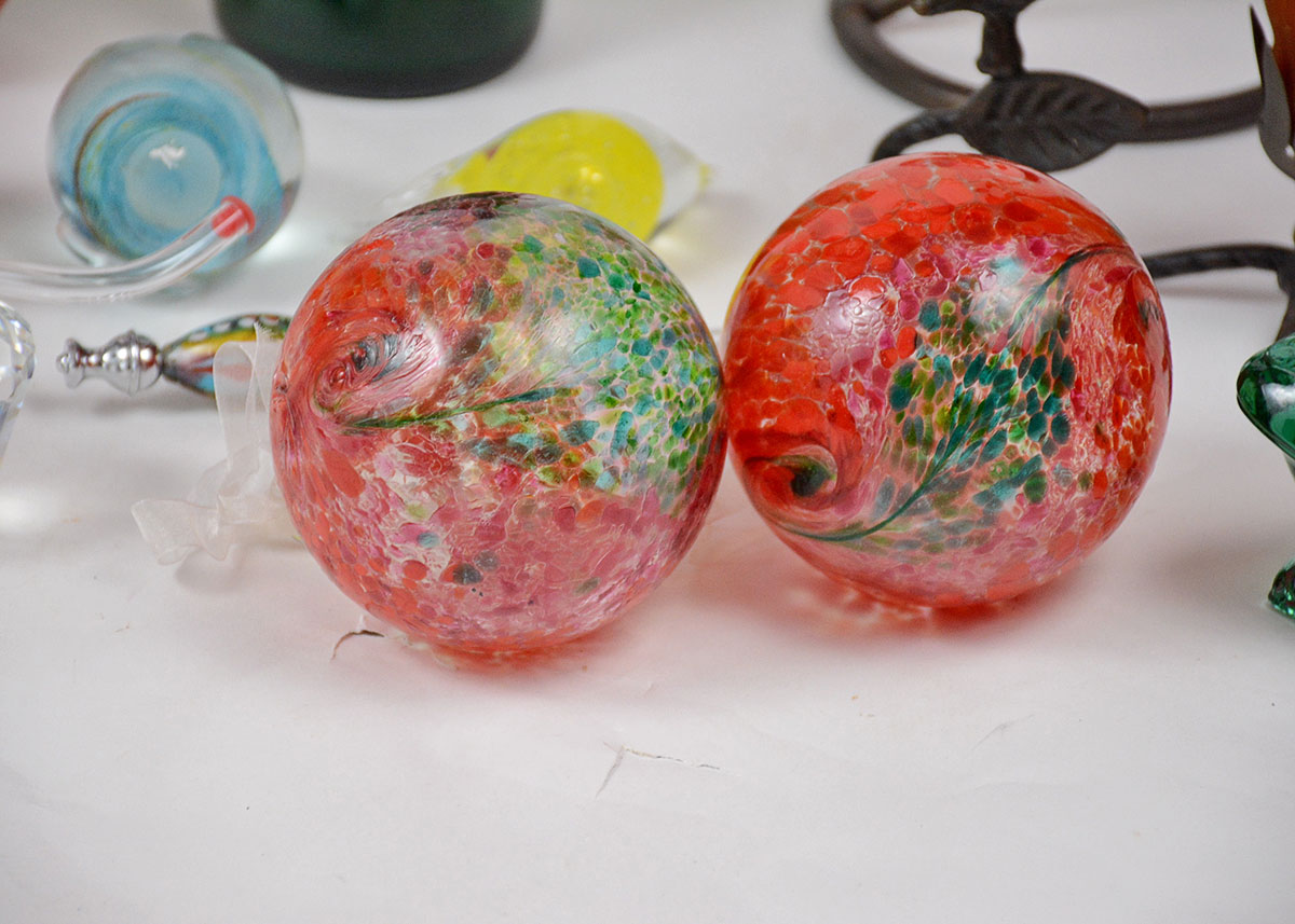 Collection of Colored and Art Glass