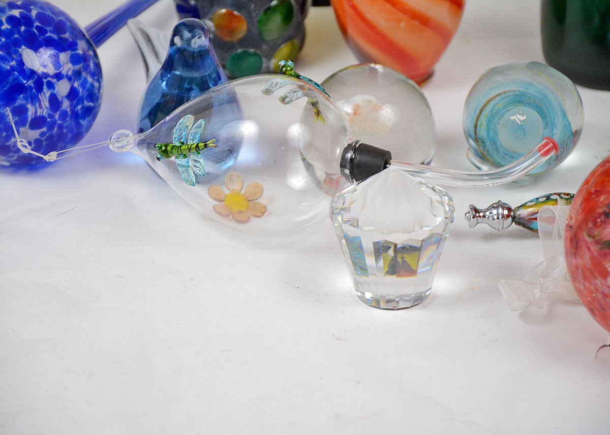 Collection of Colored and Art Glass