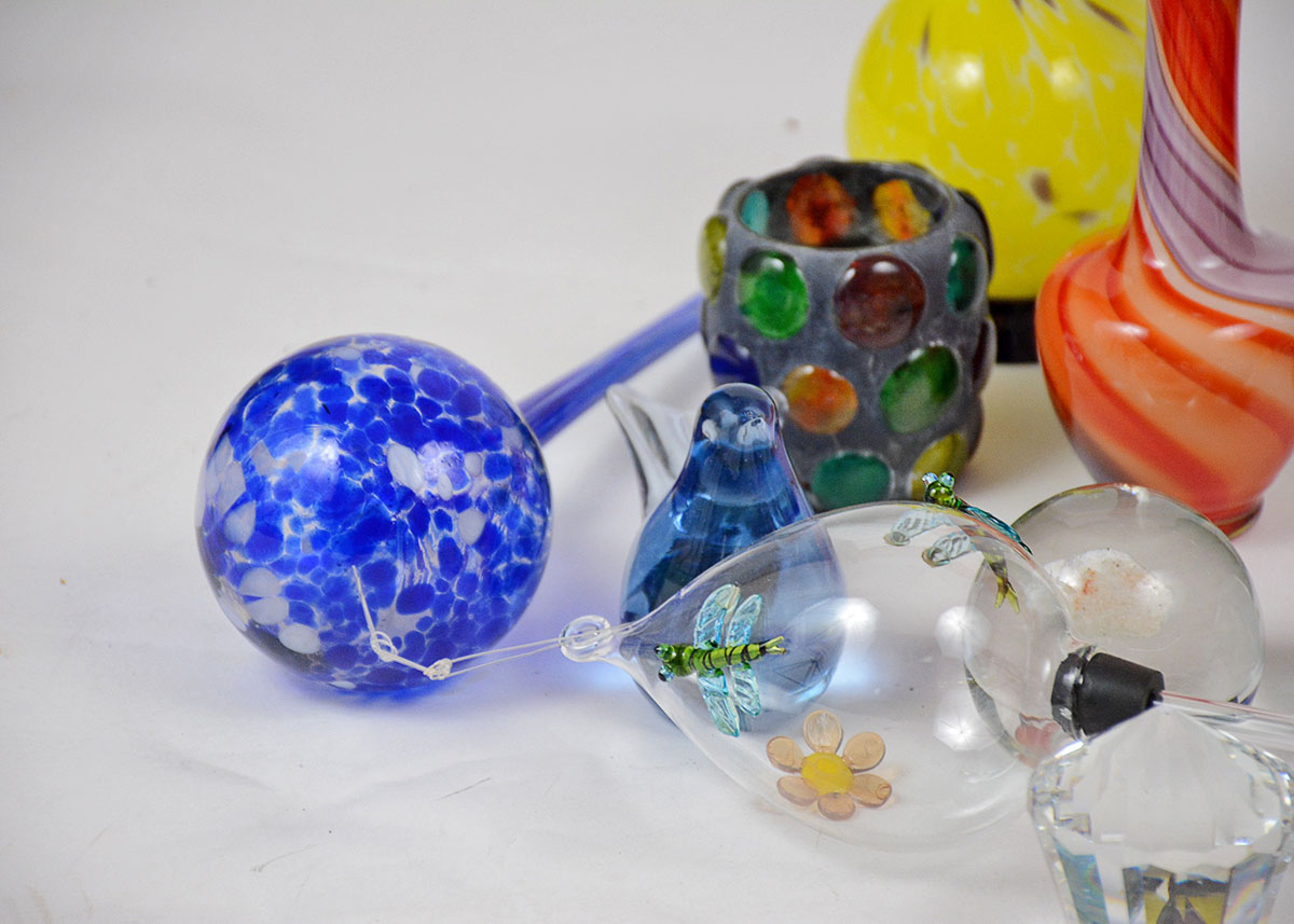 Collection of Colored and Art Glass
