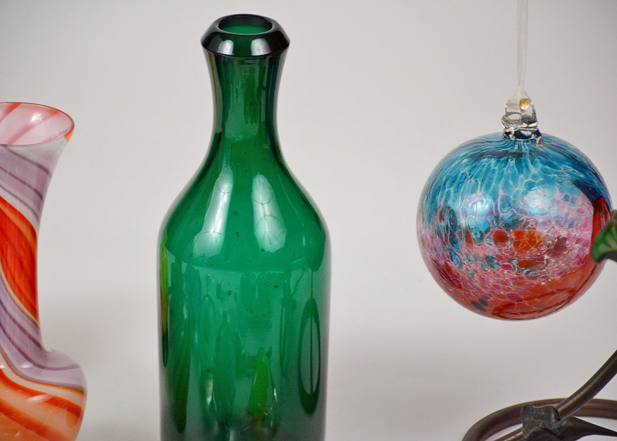 Collection of Colored and Art Glass