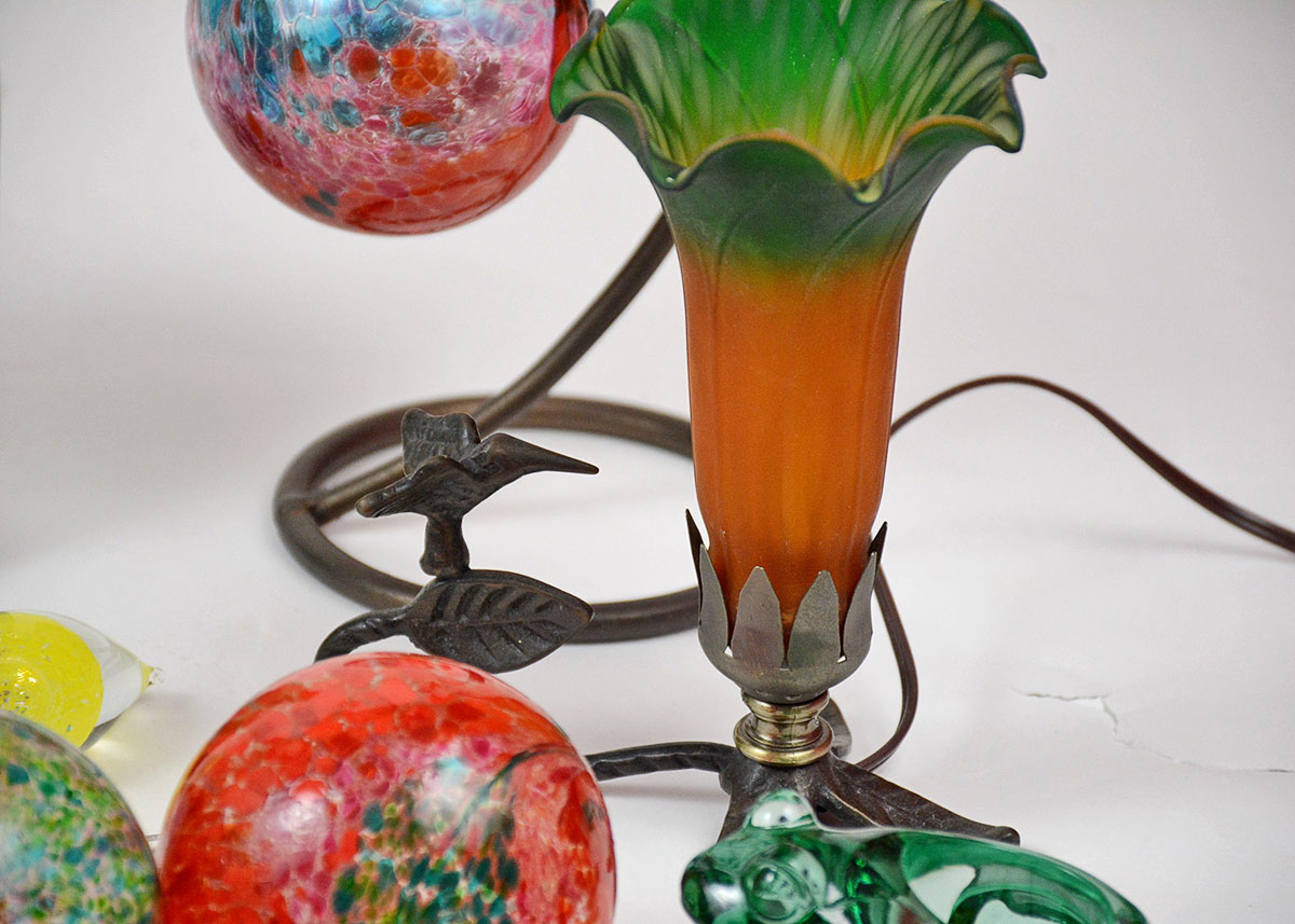 Collection of Colored and Art Glass