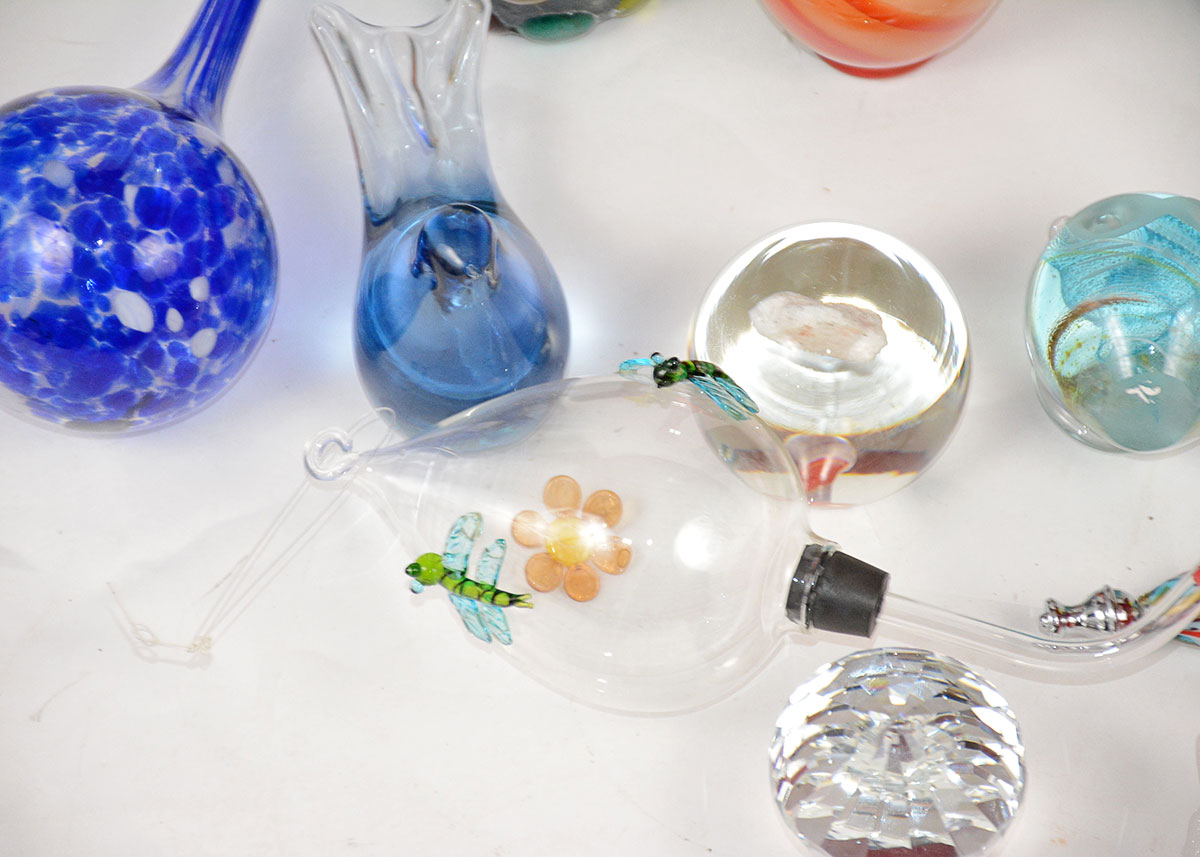 Collection of Colored and Art Glass