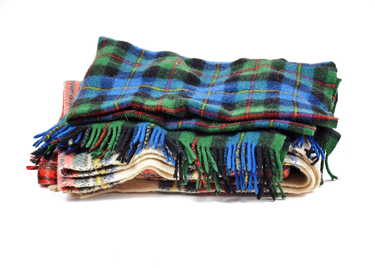 Scottish and Irish Plaid Wool Blankets