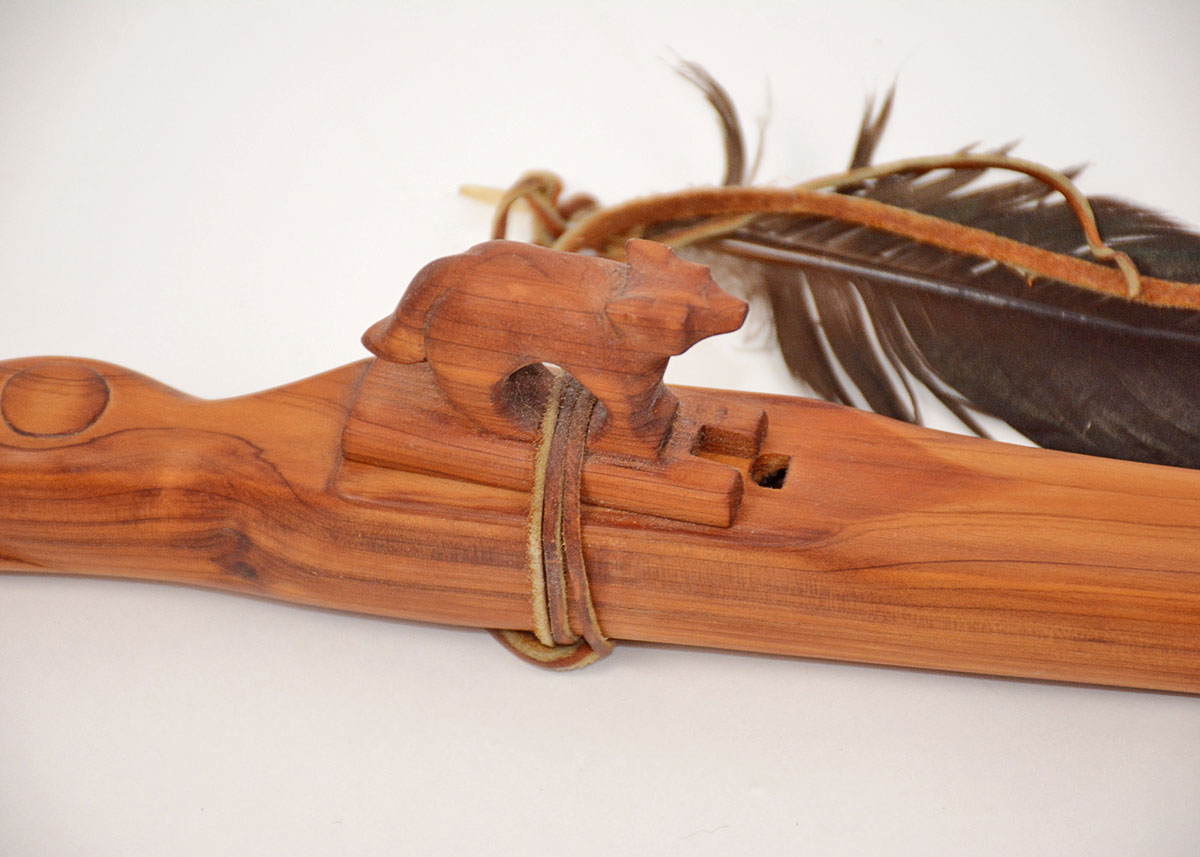 Two Knives and a Carved Flute