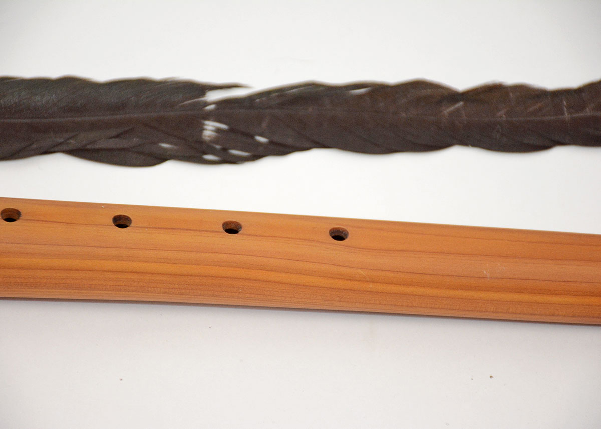 Two Knives and a Carved Flute