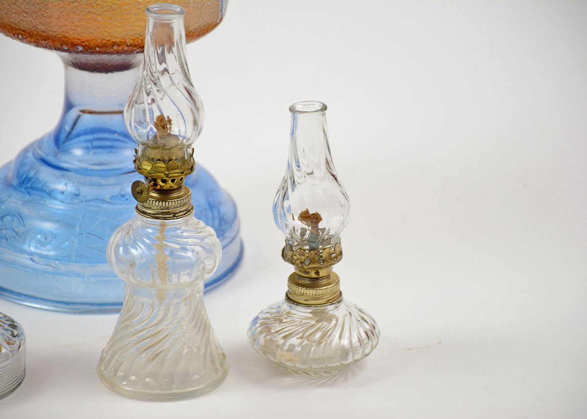 Vintage Hurricane Oil Lamps