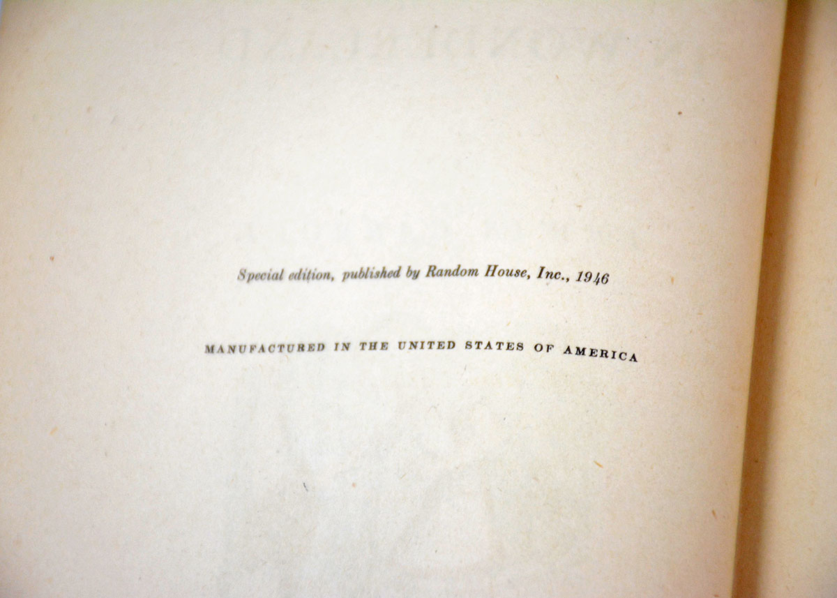 1946 'Alice's Adventures in Wonderland' Random House Illustrated Special Edition