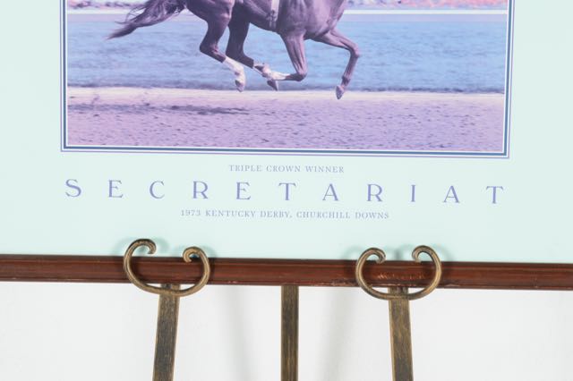 1973 Secretariat Kentucky Derby Poster by Tony Leonard Framed