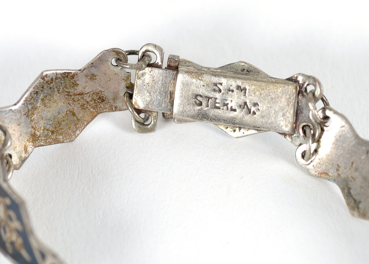 Siam Sterling Bracelet and Ring Set