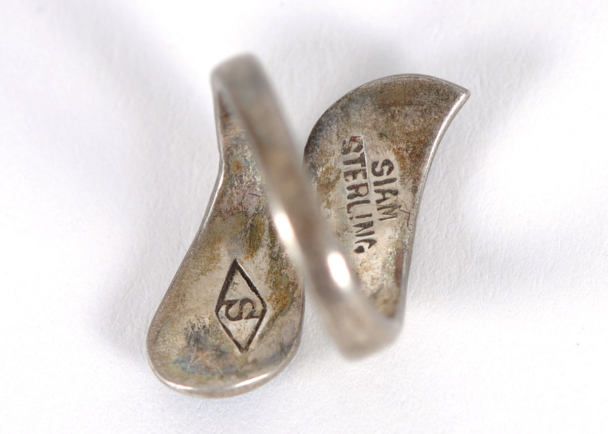 Siam Sterling Bracelet and Ring Set