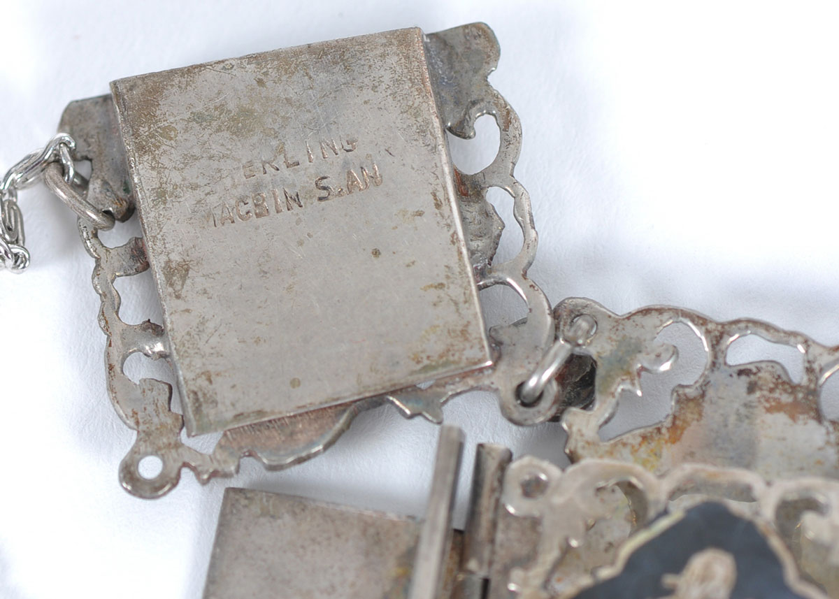 Siam Sterling Bracelet and Ring Set