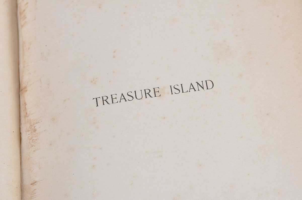 1895 'Treasure Island' by Robert Louis Stevenson