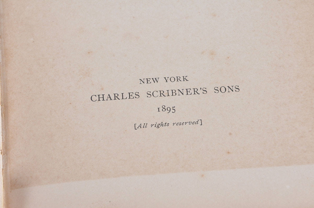 1895 'Treasure Island' by Robert Louis Stevenson