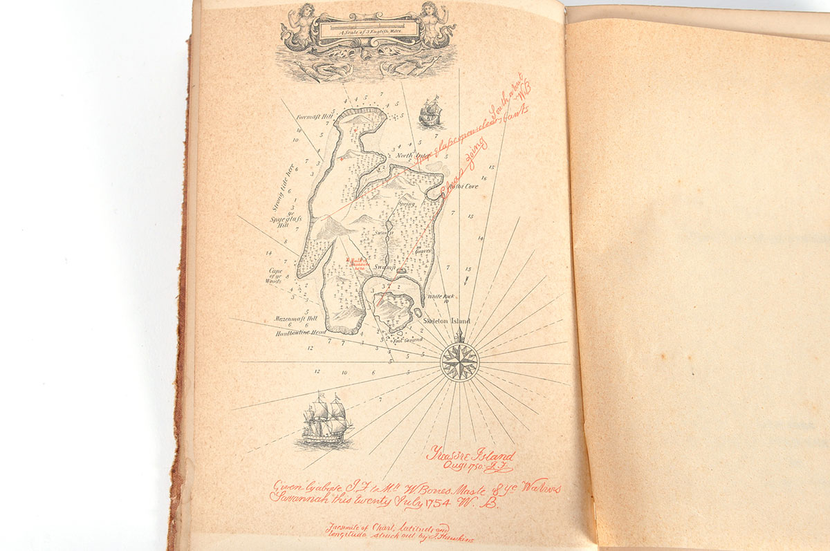 1895 'Treasure Island' by Robert Louis Stevenson