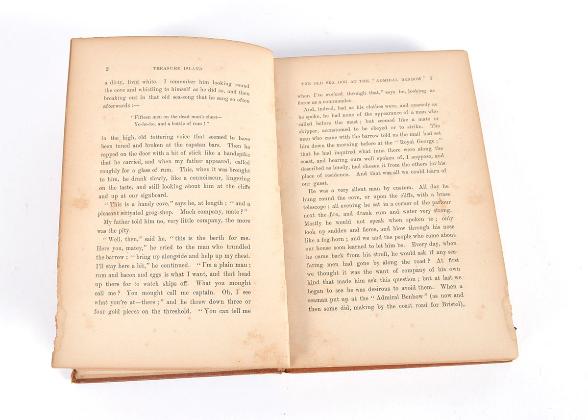 1895 'Treasure Island' by Robert Louis Stevenson
