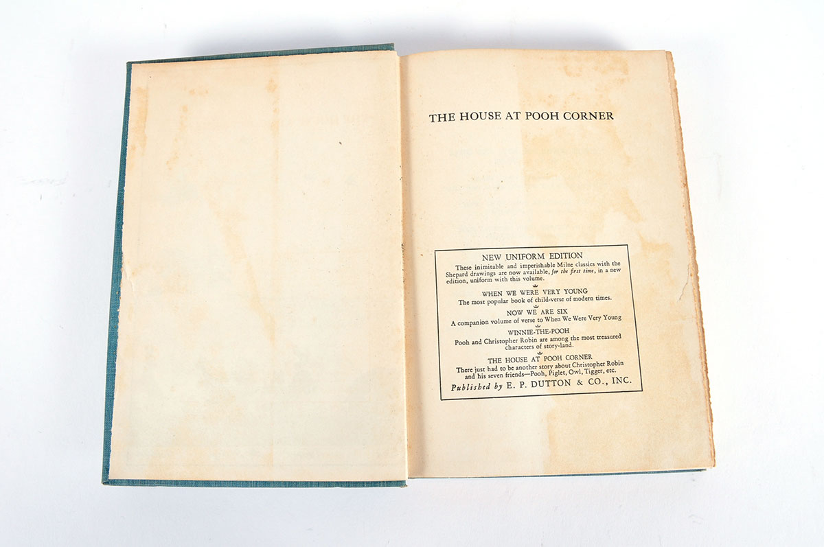 1928 House at Pooh Corner Hardcover