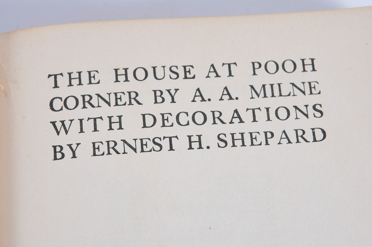 1928 House at Pooh Corner Hardcover