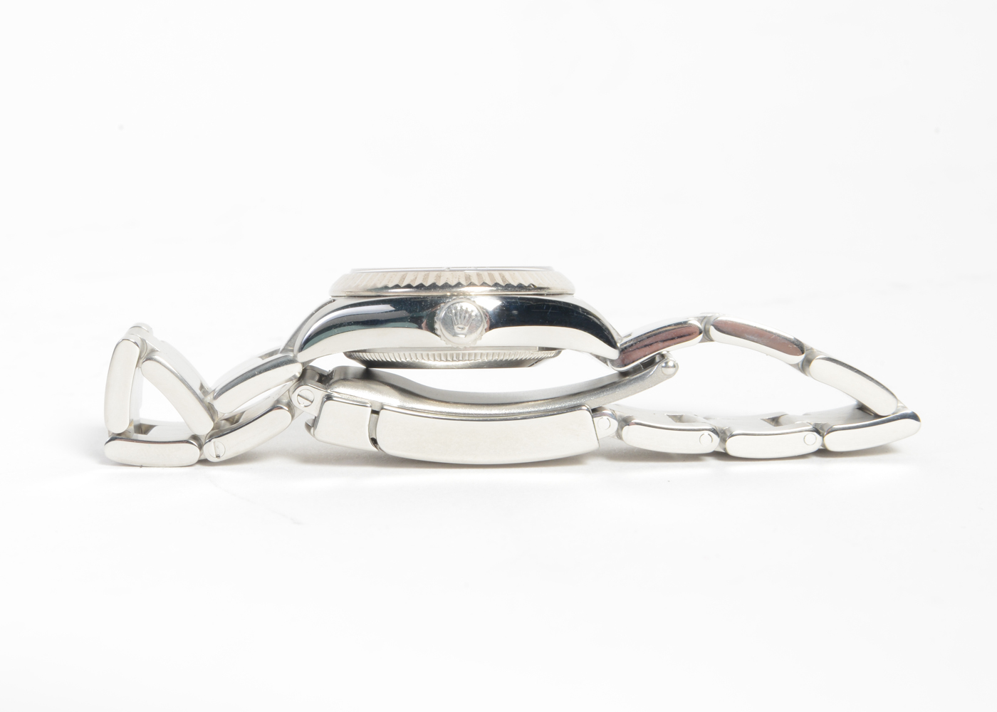 Women's Rolex Perpetual 18K White Gold and Steel Automatic Watch