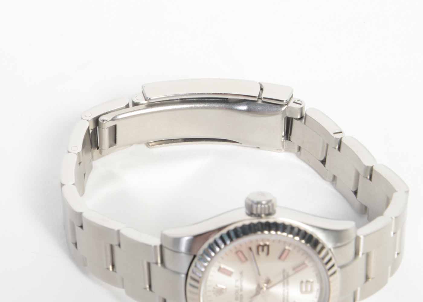 Women's Rolex Perpetual 18K White Gold and Steel Automatic Watch