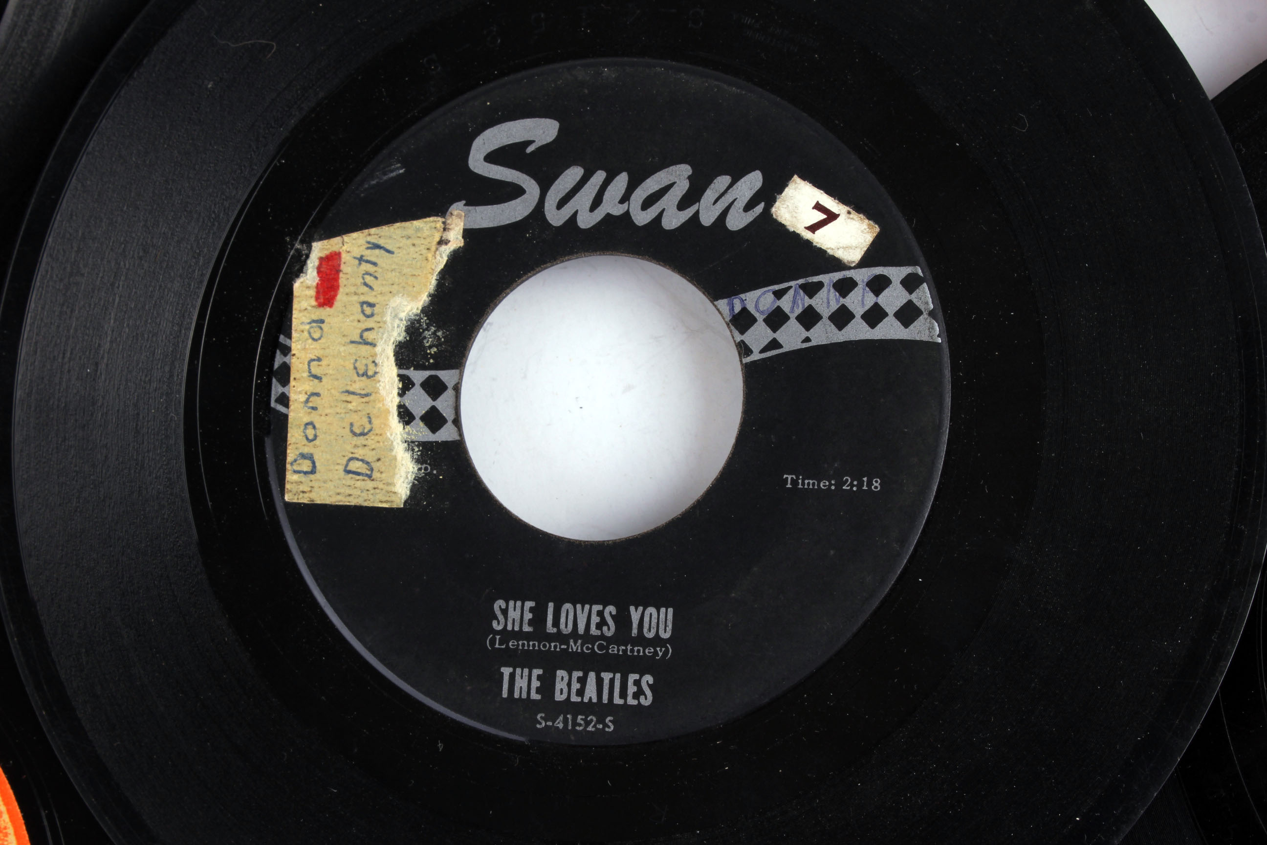 Collection of Vintage Beatles 45 Vinyl Records